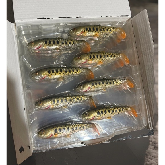 Savage Gear Other - Savage Gear Craft Cannibal Paddletail 12g 10.5cm 8pc Dirty Roach Swimbait NIB